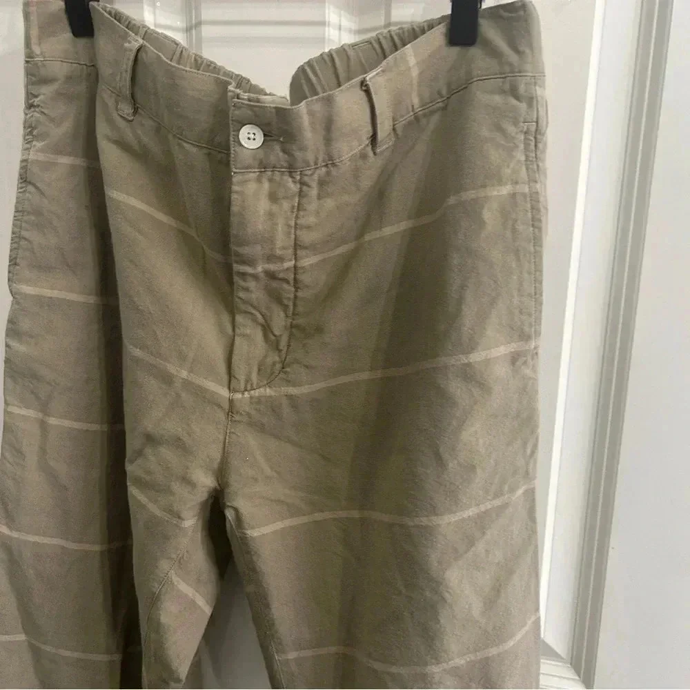 GUC Original Madras Trading Company Men’s size Large green stripe cotton pant. - Picture 2 of 13